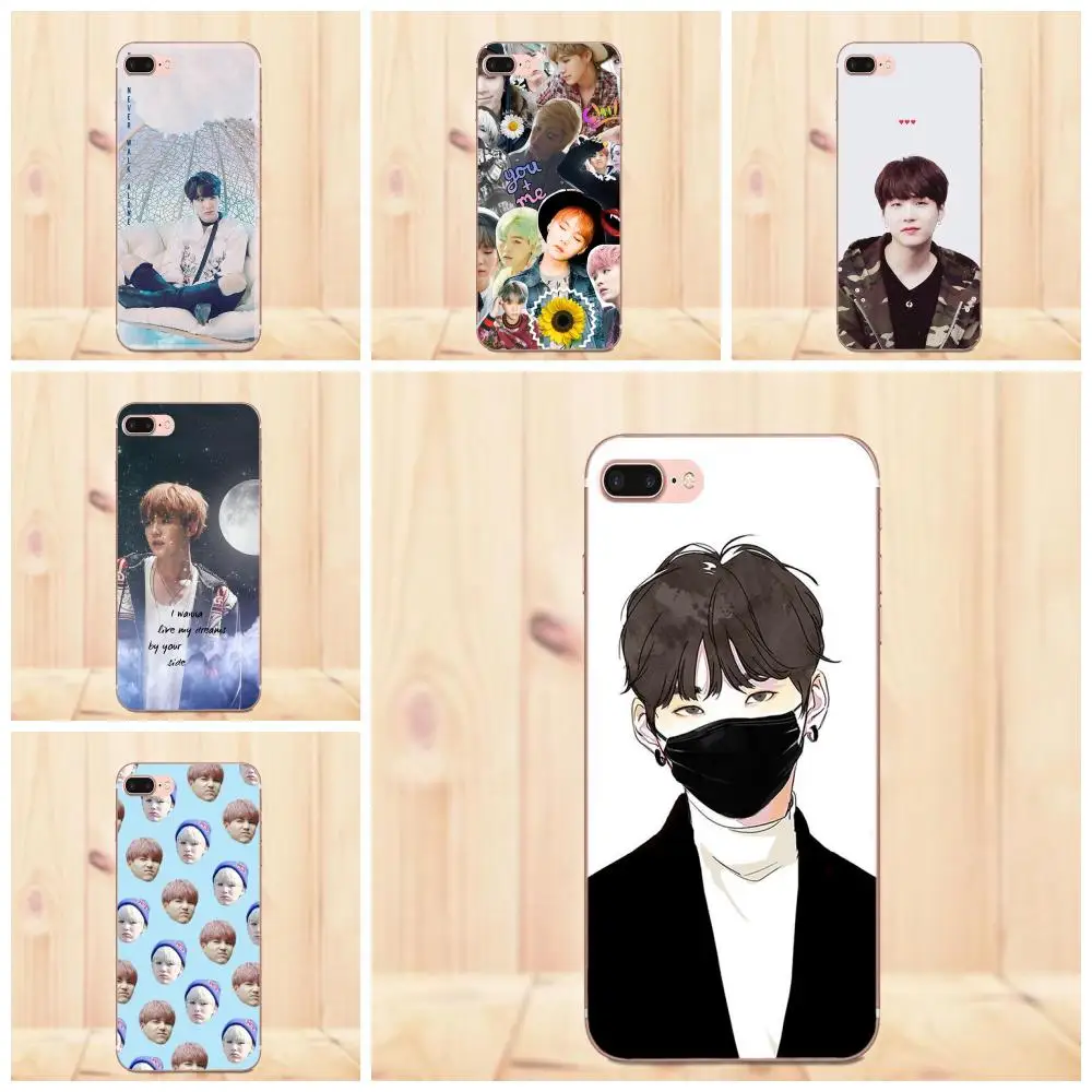 Maerknon мин Yoongi Мягкий ТПУ Новое поступление для Sony Xperia Z Z1 Z2 Z3 Z4 Z5 compact Mini Premium M2 M4 M5 T3 E3