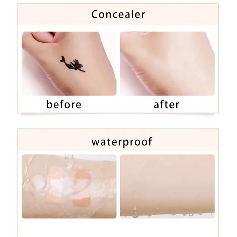 Магический консилер основа для макияжа с маленькой Золотой трубкой 2 вида Жидкий