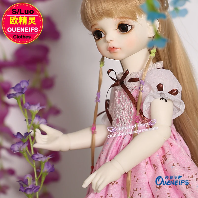 Одежда BJD 1/4 кукла белое розовое Цветочное платье для тела куклы RL YF4 до 34/
