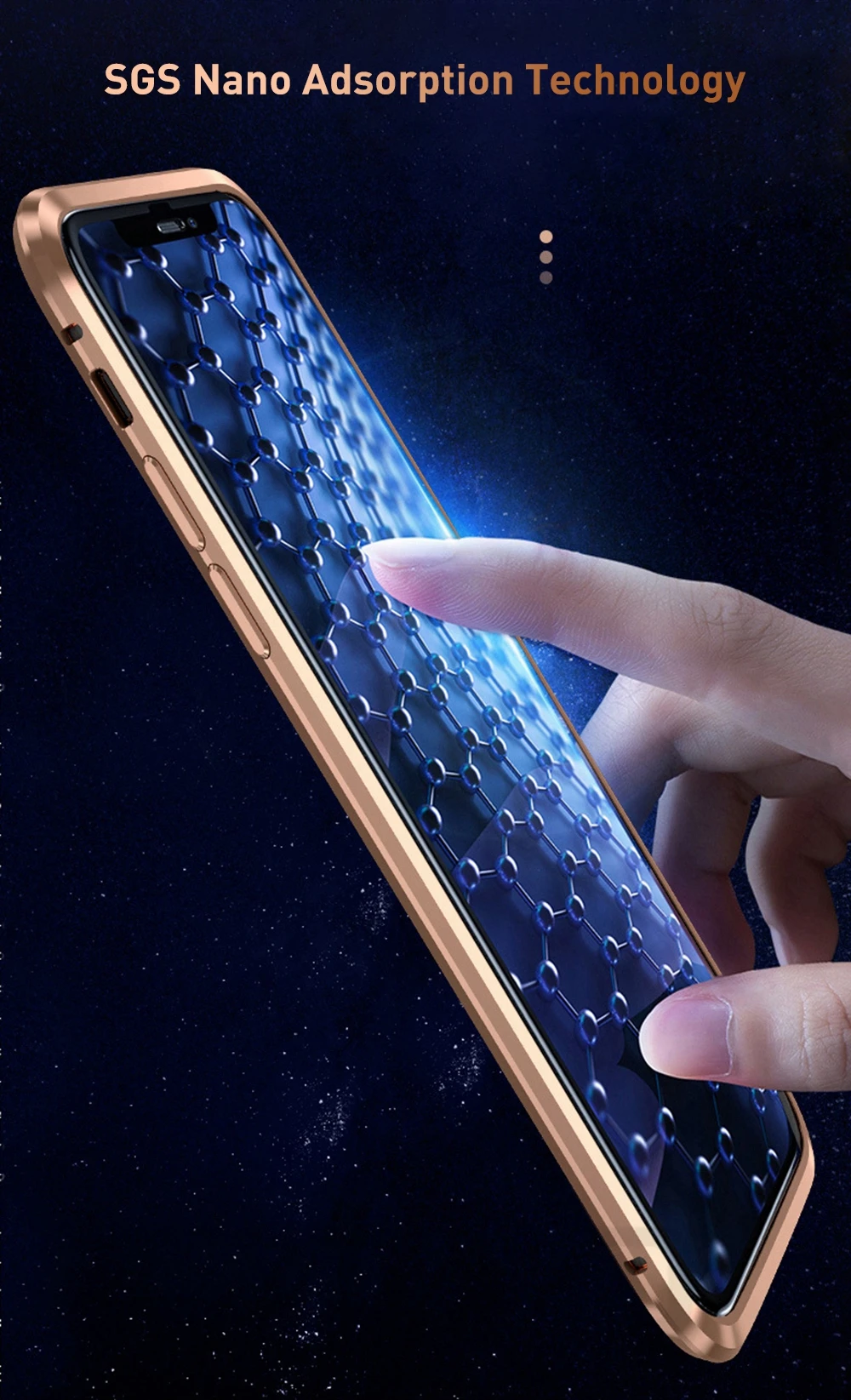 OTAO двусторонний стеклянный Магнитный чехол для iphone 7 8 Plus XS Max Xr X Металлический Магнитный чехол на 360 градусов для iphone 6 Coque