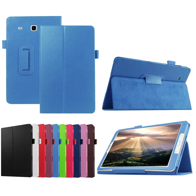 Чехол книжка из искусственной кожи с подставкой личи для Samsung Galaxy Tab A 6 A6 7 0 2016 T280 SM