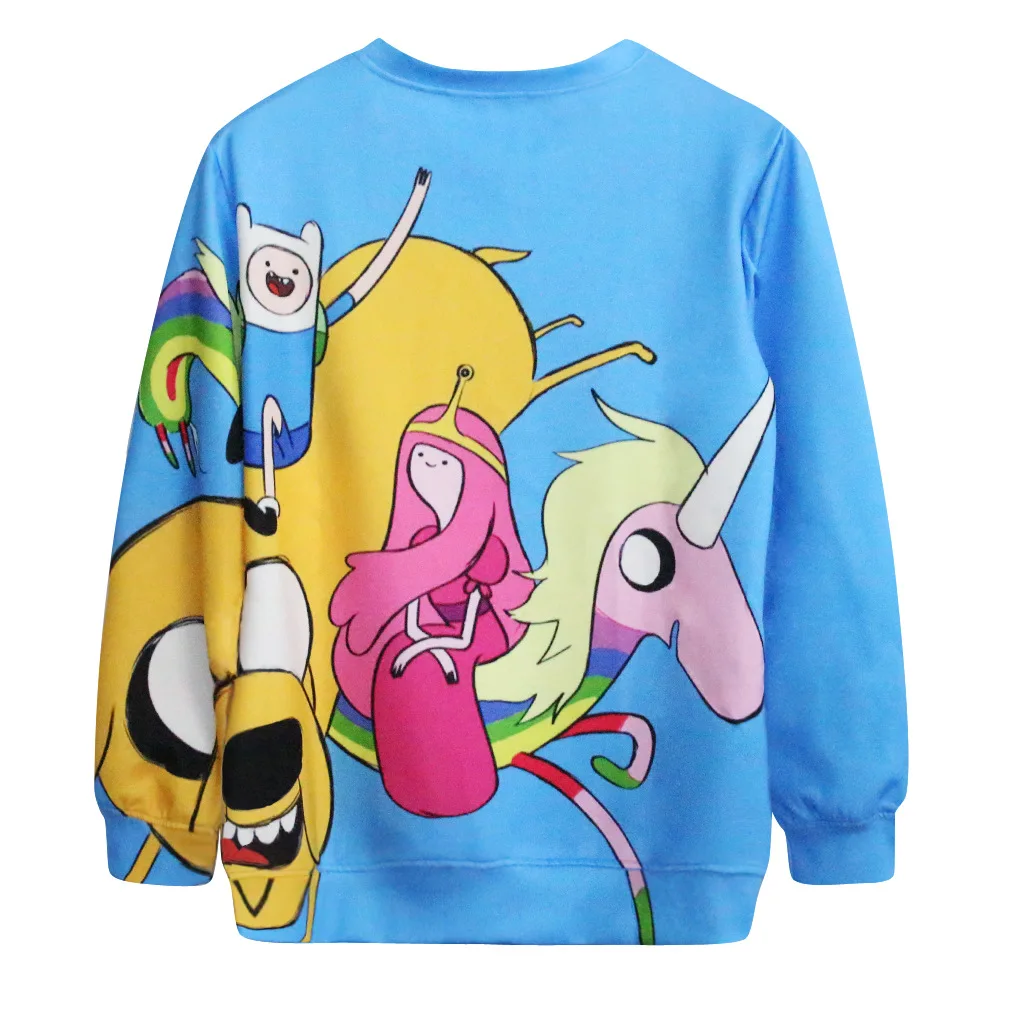 Толстовка с 3D принтом Финн Джек для мужчин и женщин кофта в стиле Харадзюку