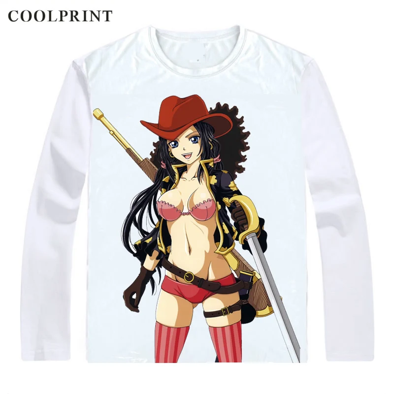 Style 8 Цельнокроеные футболки с принтом COOLPRINT футболки с длинными рукавами Аниме Манга Ван пису соломенная шляпа Пираты Нико Робин дьявол ребенок Нико Робин футболка - Цвет: Style 8