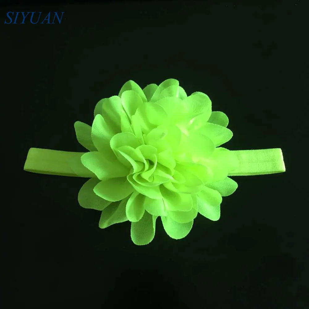 Оптом 100 шт./лот новая стильная Красивая шифоновая эластичная повязка на голову с