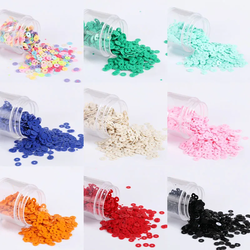 

4mm Sequins Solid Color Series Sequin Paillette Sewing Wedding Decoration Craft Garment Accessories Lentejuelas Para Coser 20g