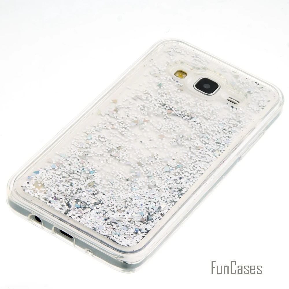 Coque Bling Love Heart Stars Мягкий ТПУ чехол для телефона samsung Galaxy J5 Funda Quicksand сотовый Чехол J500
