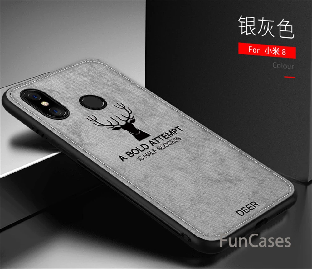 Ткань олень телефонные чехлы для спортивной камеры Xiao mi Pocophone F1 8 A2 Lite A1 5X на Red