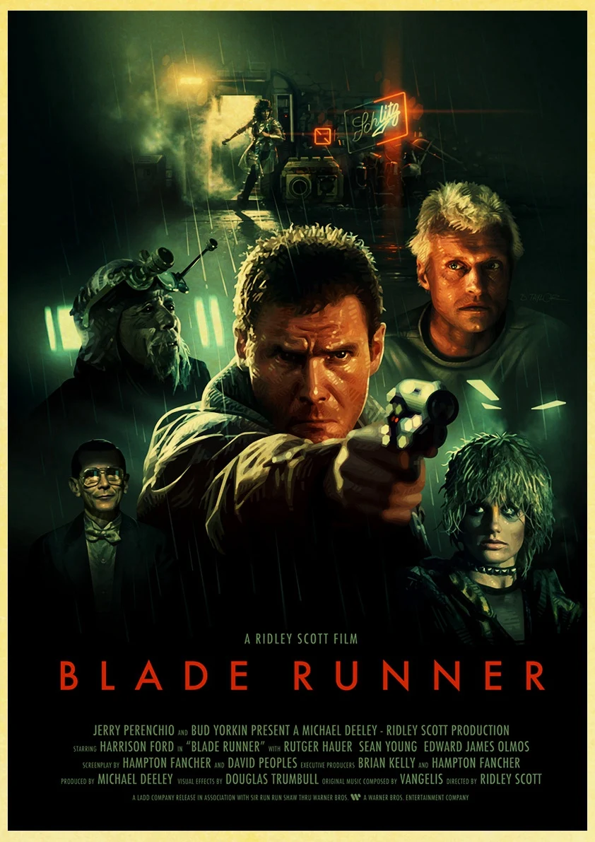 E089 Фильм Blade Runner 2049 Ретро плакат печать высокого качества стикер стены гостиной домашний декор крафт-бумага бар стикер стены - Цвет: E089