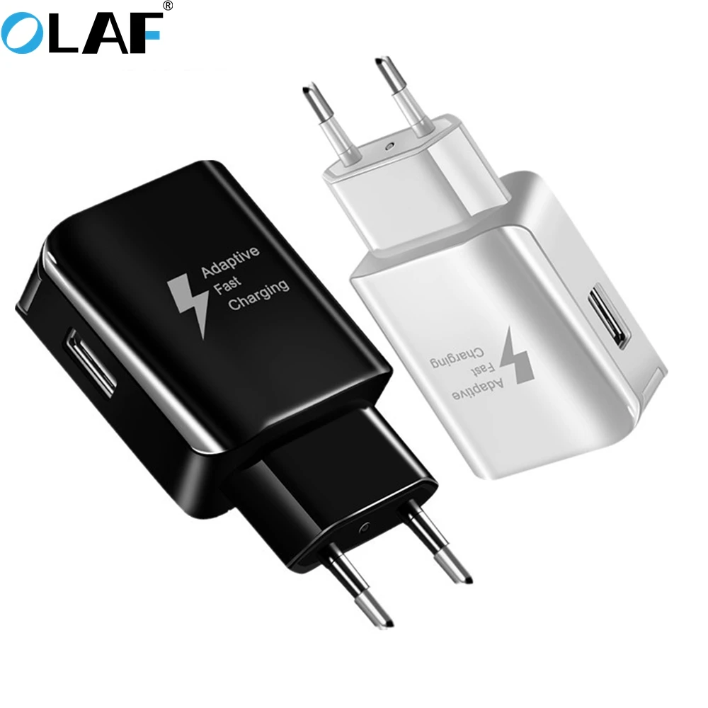 Олаф USB Зарядное устройство Быстрая зарядка зарядки адаптер ЕС Plug США