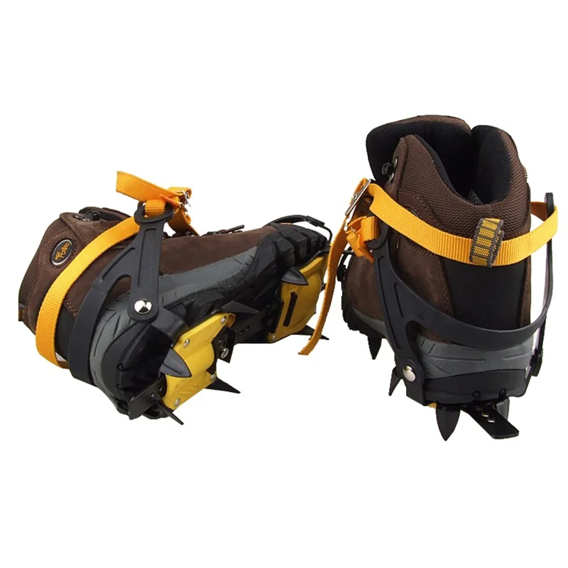 1 Pair Skiing Climbing Bundled Crampons Professional 10-point extension-type Manganese Steel Ice Gripper Snow Board | Спорт и