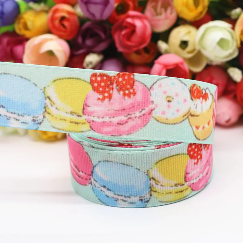 14 50 ярдов Grosgrain лента клубника торт печатная лента " 25 мм пробки для бутылок DIY ремесла аксессуары ручной работы M19070902 - Цвет: 14
