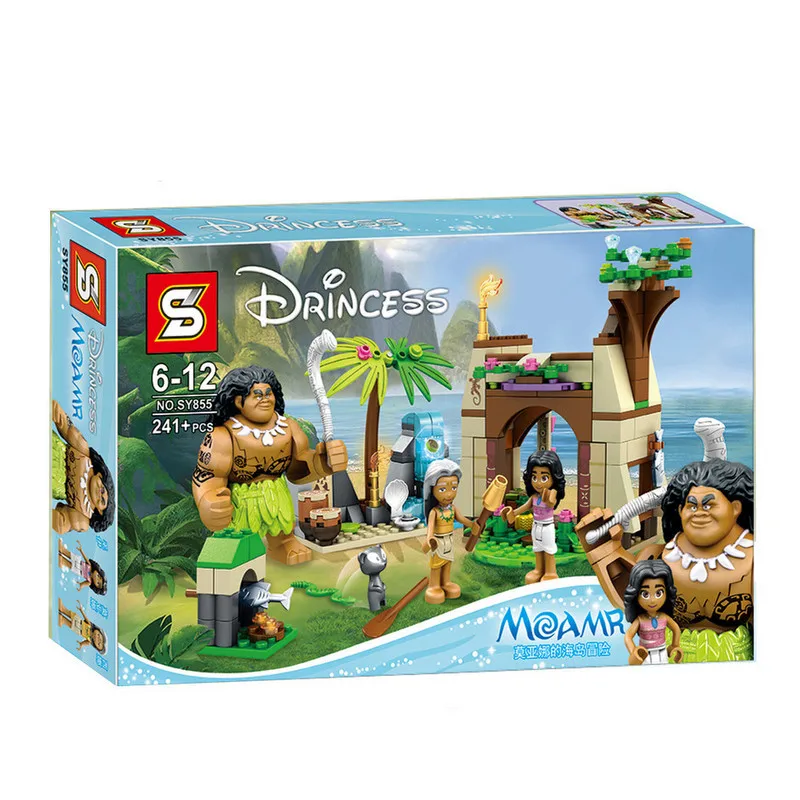 SY855 Princesa Moana oceanano Voyage строительные блоки классический para Los Amigos de Las Ninas Juguetes Modelo