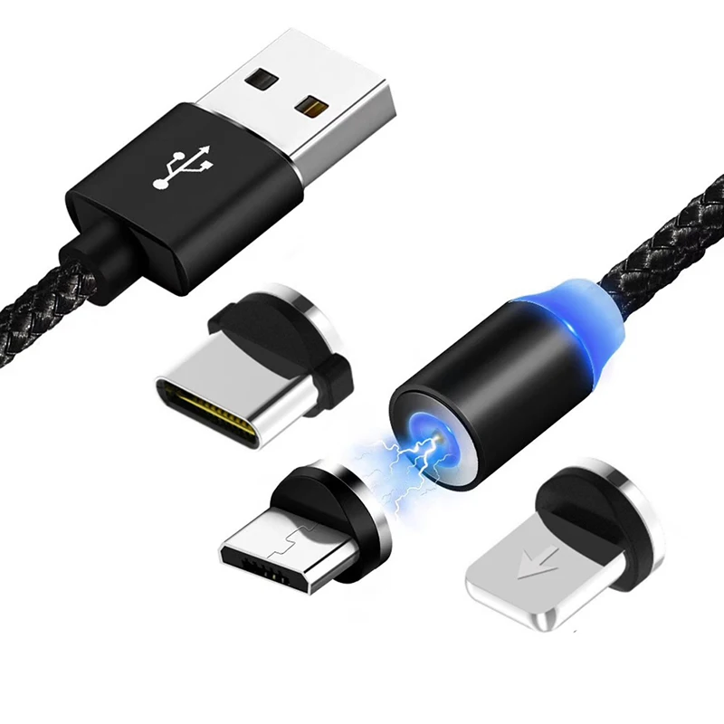 Магнитный USB кабель для зарядного устройства провод быстрой зарядки со