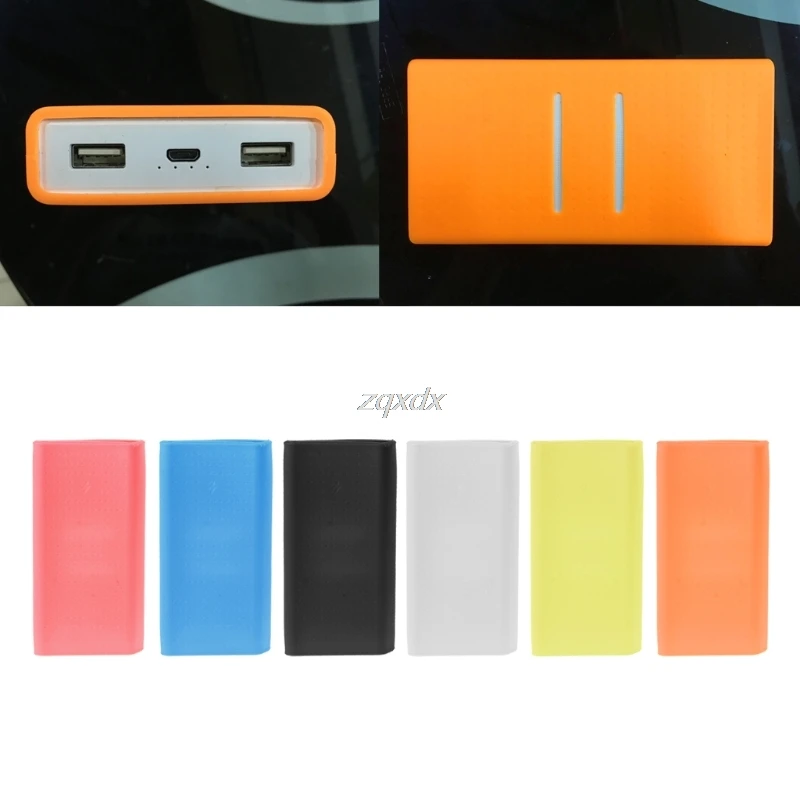 Противоскользящий силиконовый резиновый чехол для Xiaomi Power Bank 2 защита 20000 мАч