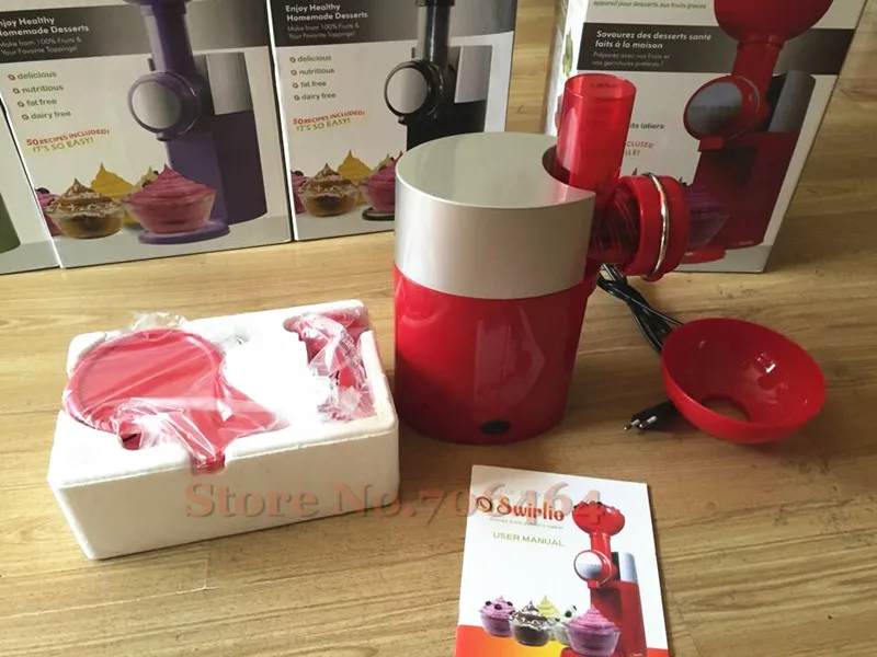 Новая машина для замороженных фруктов пустыни экологически чистая мороженого