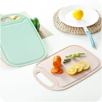 new kitchen plastic chopping block meat vegetable cutting board non slip anti overflow with hang hole chopping board