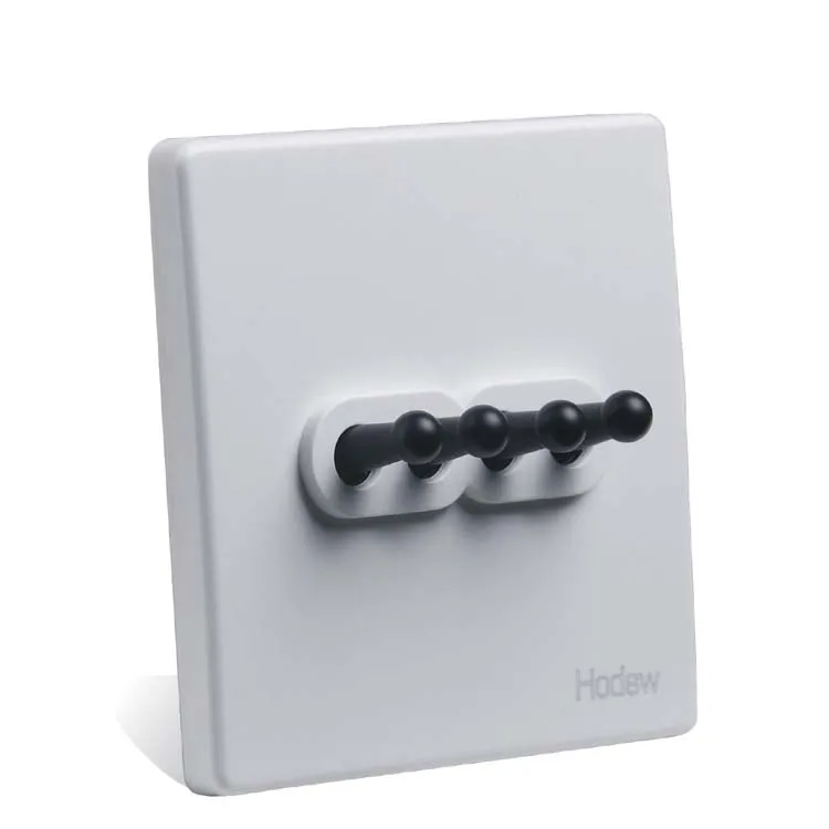 Домашняя настенная розетка 86 скрытый Черный винтажный четыре открытый с двойным