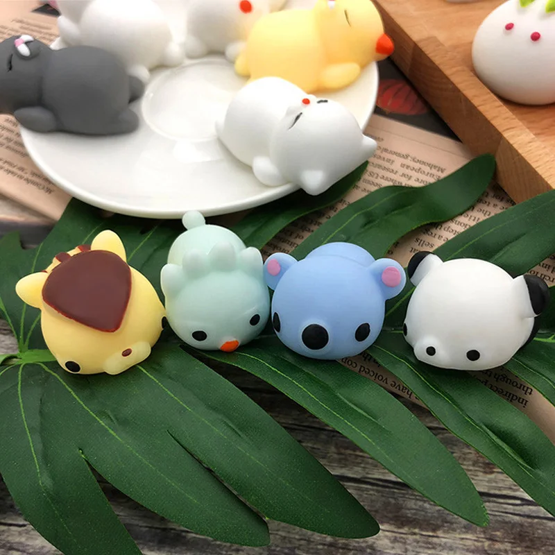 Сквиши Смешной Кальмар Шутка Антистресс Игрушка Картон Антистресс Медленный Разгружающий Милый Кот Для Игрушки Мочи Мягкое Животное Эмоциональные знаки.