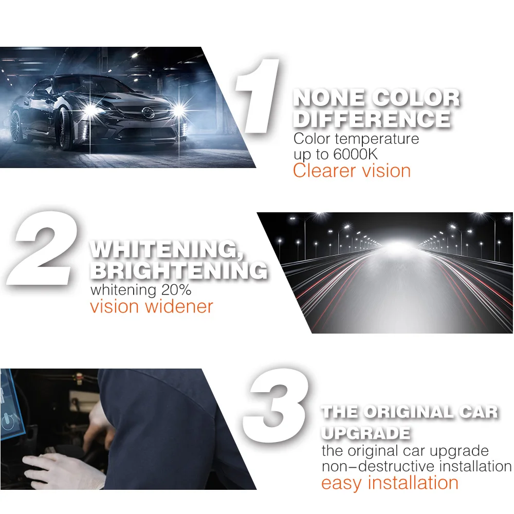 SHIELD 2pcs 55W Xenon H1 H7 H11 H3 H13 9005 9006 9004 9007 880 Headlight Bulb Car Light Brights HID Lamp 6000K | Автомобили и