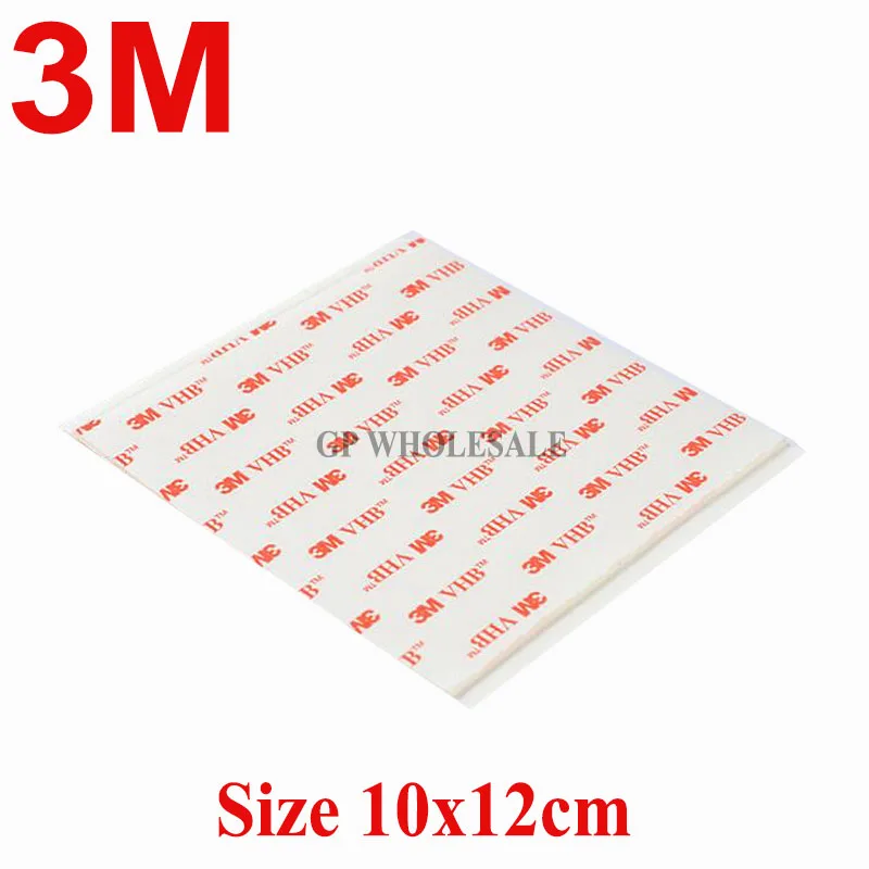 Clear 3M VHB 4910 Heavy Duty Double Sided Adhesive Acrylic Foam tape transparent 10x12cm 100mmx120mmx1mm thick