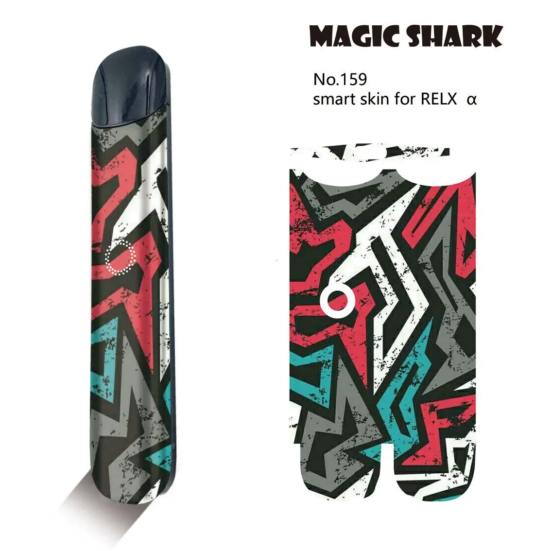 Чехол-накладка Magic Shark Tigar для электронной сигареты Relx Alpha a 151-171 | Мобильные