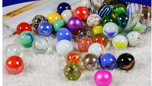 Мраморные стеклянные бусинки ручной работы 16 мм детские подарки на день шарики