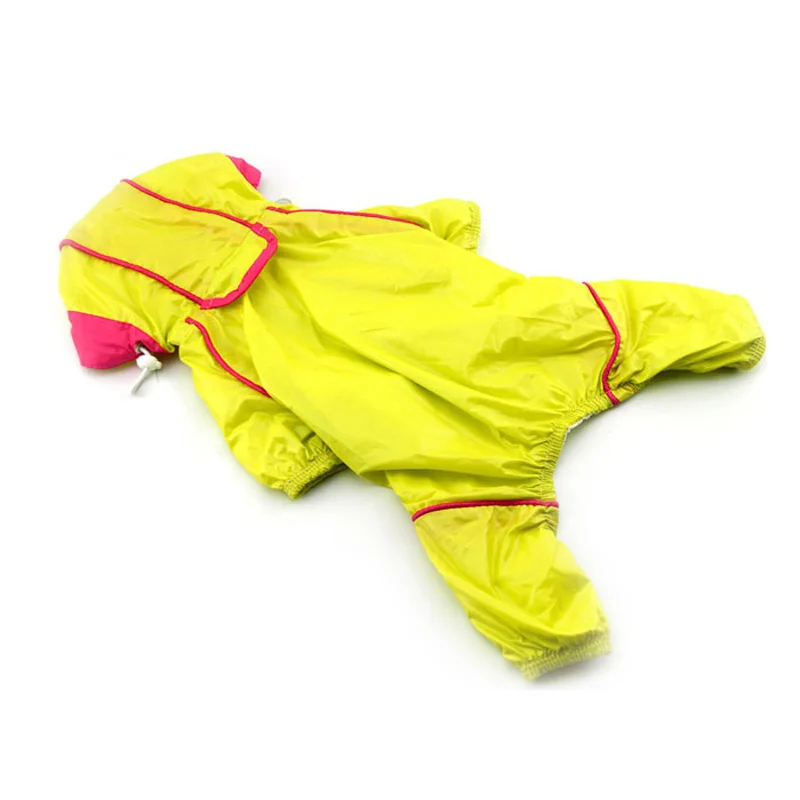 Raincoats For Dogs 3 Color Cute Raincoat Puppy Rain Coat Clothes Pet Dog Jacket Bistratal Waterproof Clothing |