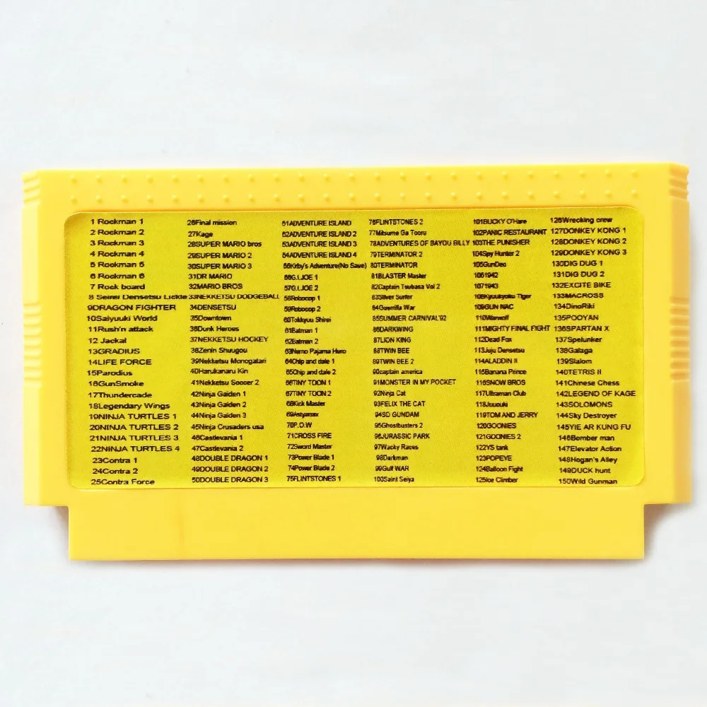 

150 In 1 60 Pin Game Card For 8 Bit Game Player