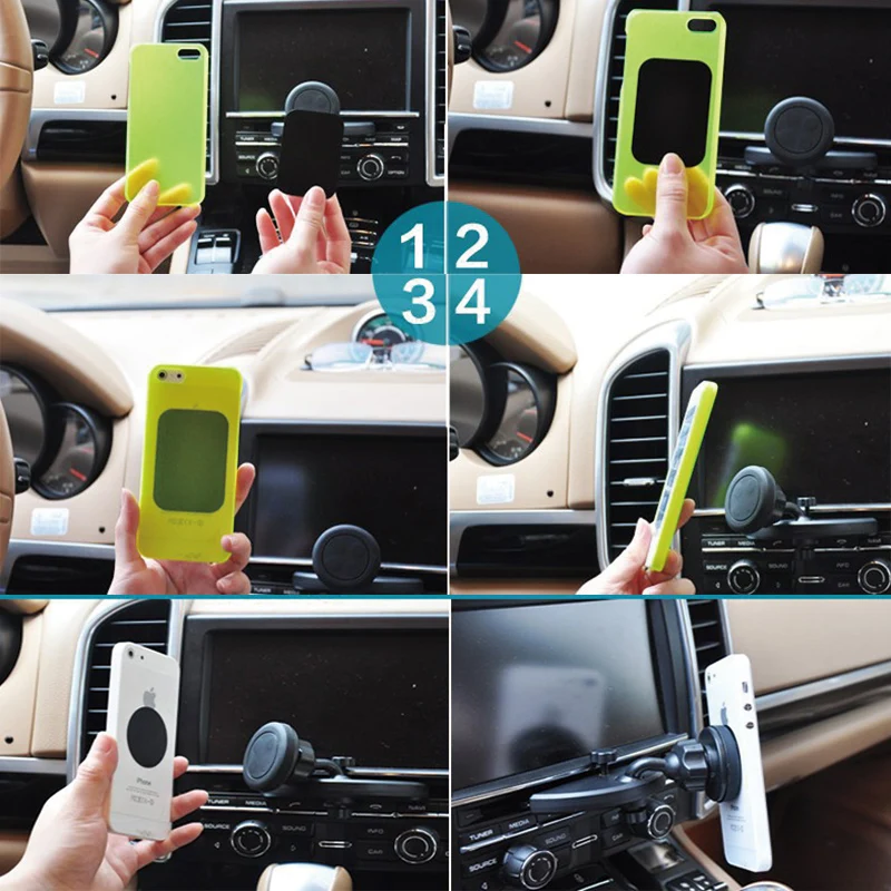 Вращающийся на 360 градусов Универсальный Автомобильный держатель для CD-дисков