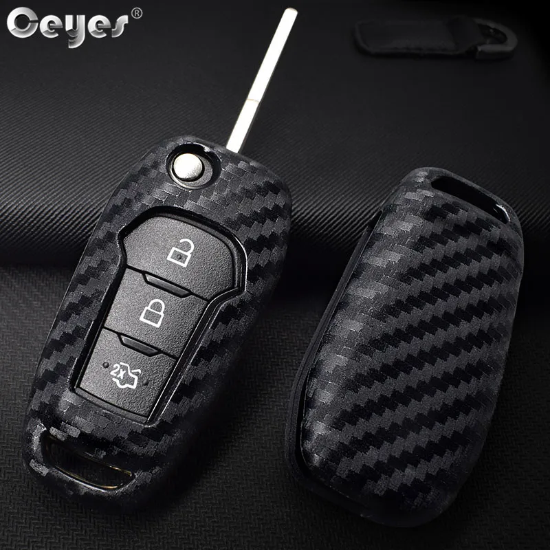 Складные Чехлы Ceyes из углеродного волокна чехол для стайлинга Ford Focus Everest Explorer Edge
