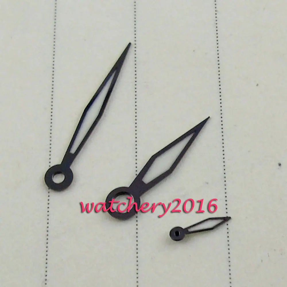 

high quality black luminous blue watch hands stainless steel for ETA 6497 6498 movement watch hand