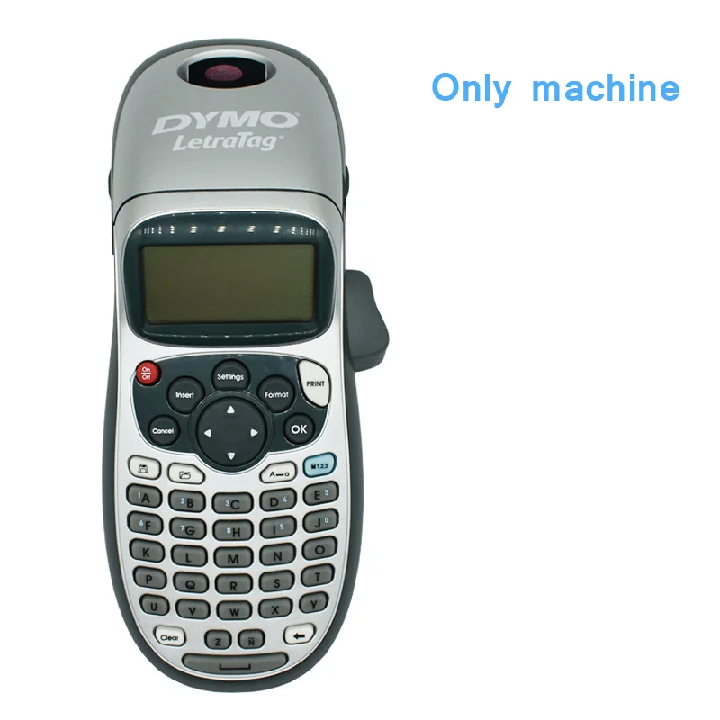 Dymo LetraTag LT-100H ручная этикетка, совместимая с 12 мм Letra Tag 91201 91200 12267 91202 Этикетка ленты 9 В 2A адаптер - Цвет: Only Machine