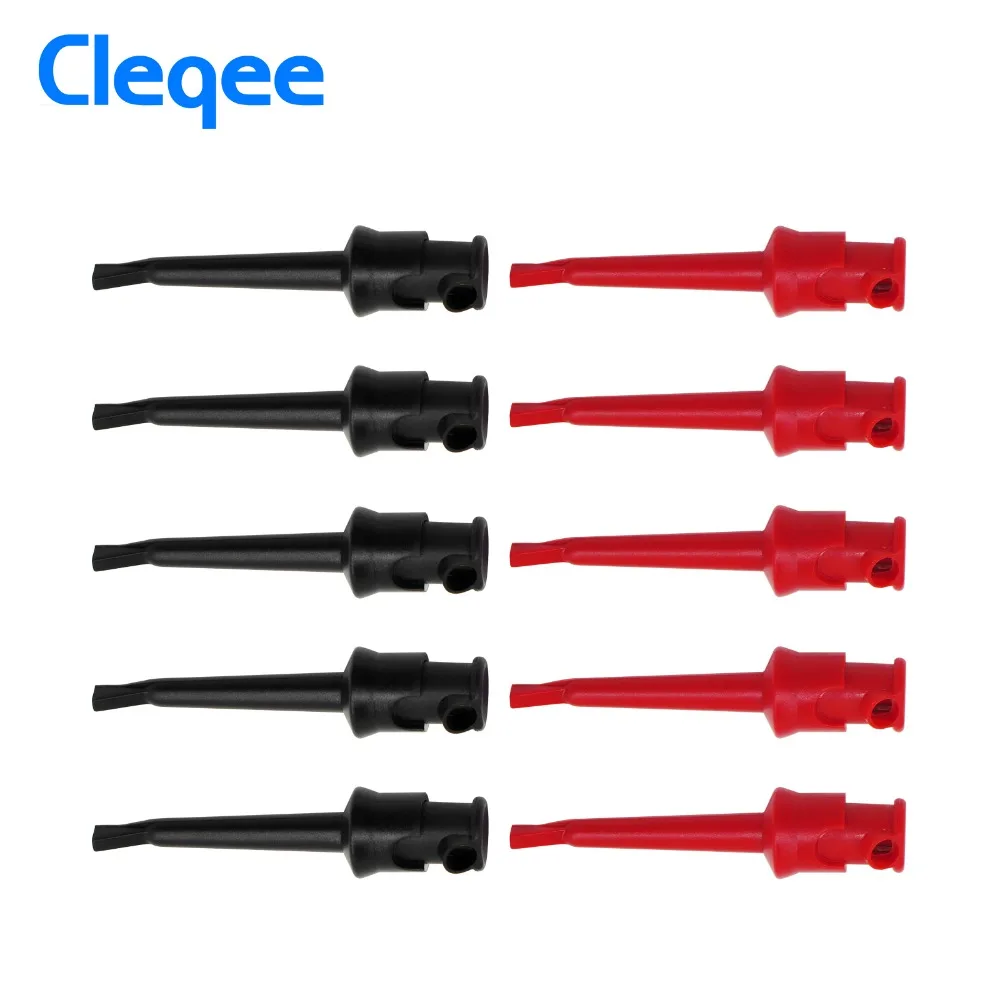 Cleqee P5002 10 шт. мультиметр хорошее качество тест крюк зажим провода комплект