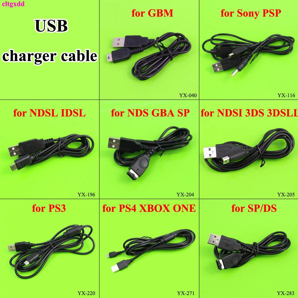 Зарядный USB шнур зарядное устройство для Sony PSP 1000 2000 3000 PS4 GBM GBA SP NDSI NDS 3DS 3DSLL/XL разъем