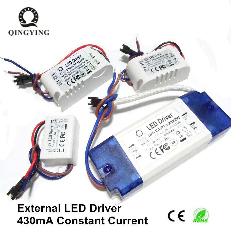 

High PF LED Power Supply Constant Current Isolation Lamp Driver 430mA 450mA 1-3x2w 3-6x2w 7-13x2w 13-25x2w Lighting Transformer