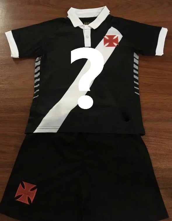 black 2 Детский комплект для Vasco da Gama RJ; футболка; Futbol Camisa; рубашка; коллекция года; Camiseta de futbol; повседневные рубашки для отдыха наивысшего качества; Размеры 19, 20 - Цвет: black 2