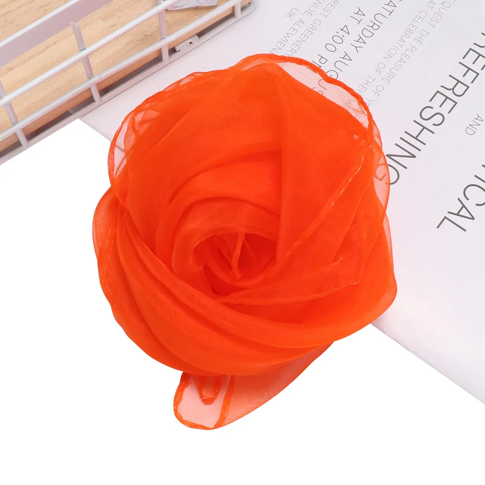 2 шт./компл. лидер продаж женский красочный шифоновый шейный шарф из органзы на