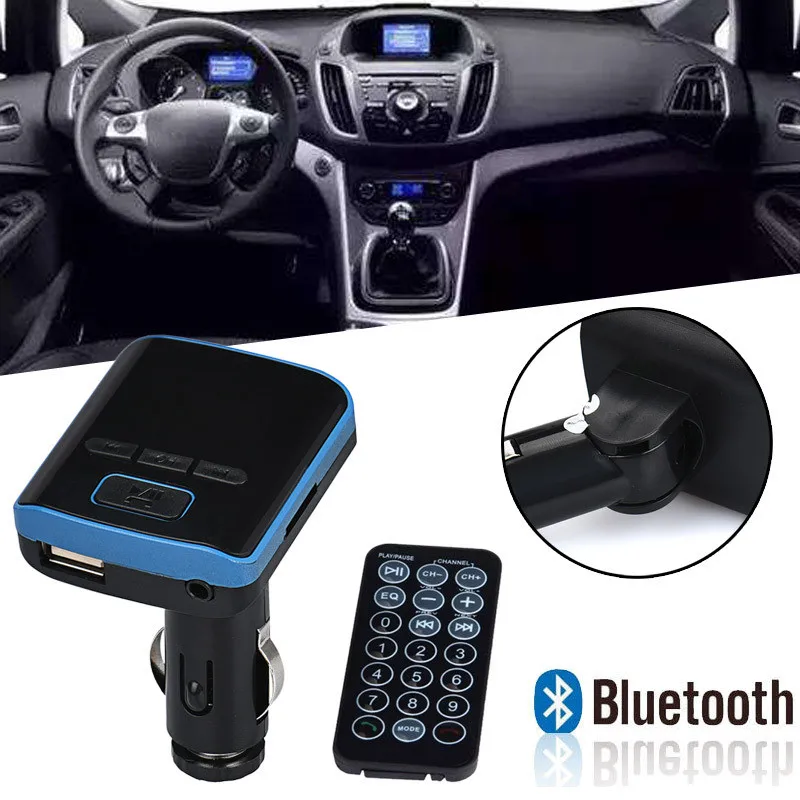 Двойной USB зарядное устройство LCD автомобильный комплект MP3 Bluetooth fm передатчик с