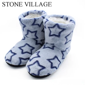 Домашние тапочки STONE VILLAGE, теплые, мягкие, хлопковые, с принтом, для зимы