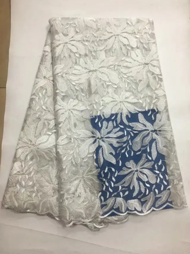 wholesale cheap price blue african french lace with sequins mesh fabric 2018 for party | Дом и сад