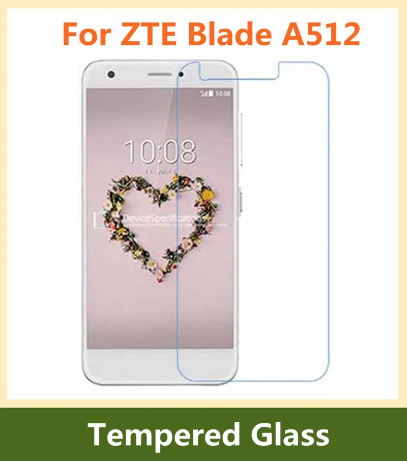 Для ZTE Blade A512 Оригинальное закаленное стекло 9H 2.5D Защитная фронтальная пленка