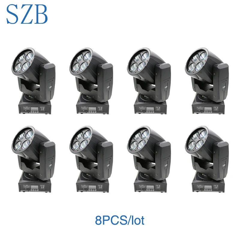 8 шт. SZB 4*10 Вт миниатюрный светодиодный подвижный головной супер луч Луч для