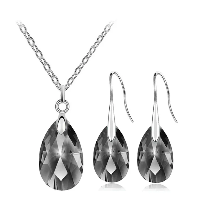 Ожерелье и серьги из австрийского хрусталя с орнаментом|necklace earrings jewelry set|brand