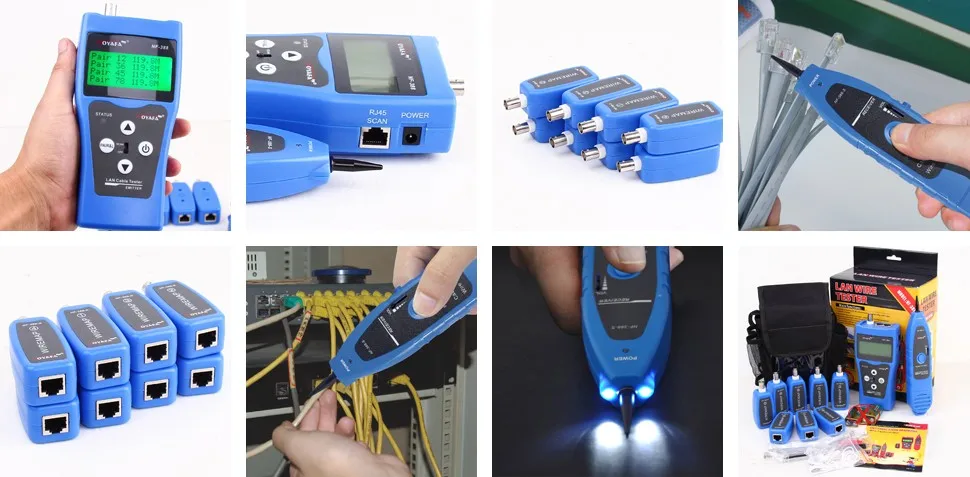 Noyafa NF-388 тестер для телефонного кабеля LAN Сетевой кабель тестер для USB BNC RJ45 RJ11 линия Finder Диагностика тон сетевые инструменты