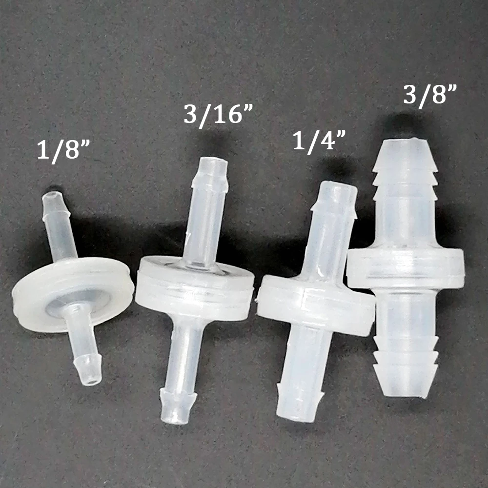 Бесплатная доставка 1/8 &quotдо 3/8&quot PP пластиковый обратный клапан в одну сторону