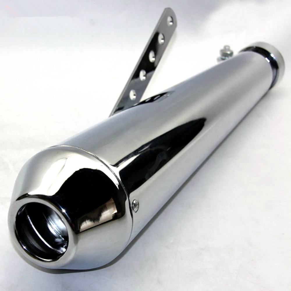 Универсальные хромированные мотоциклетные конические глушители глушитель