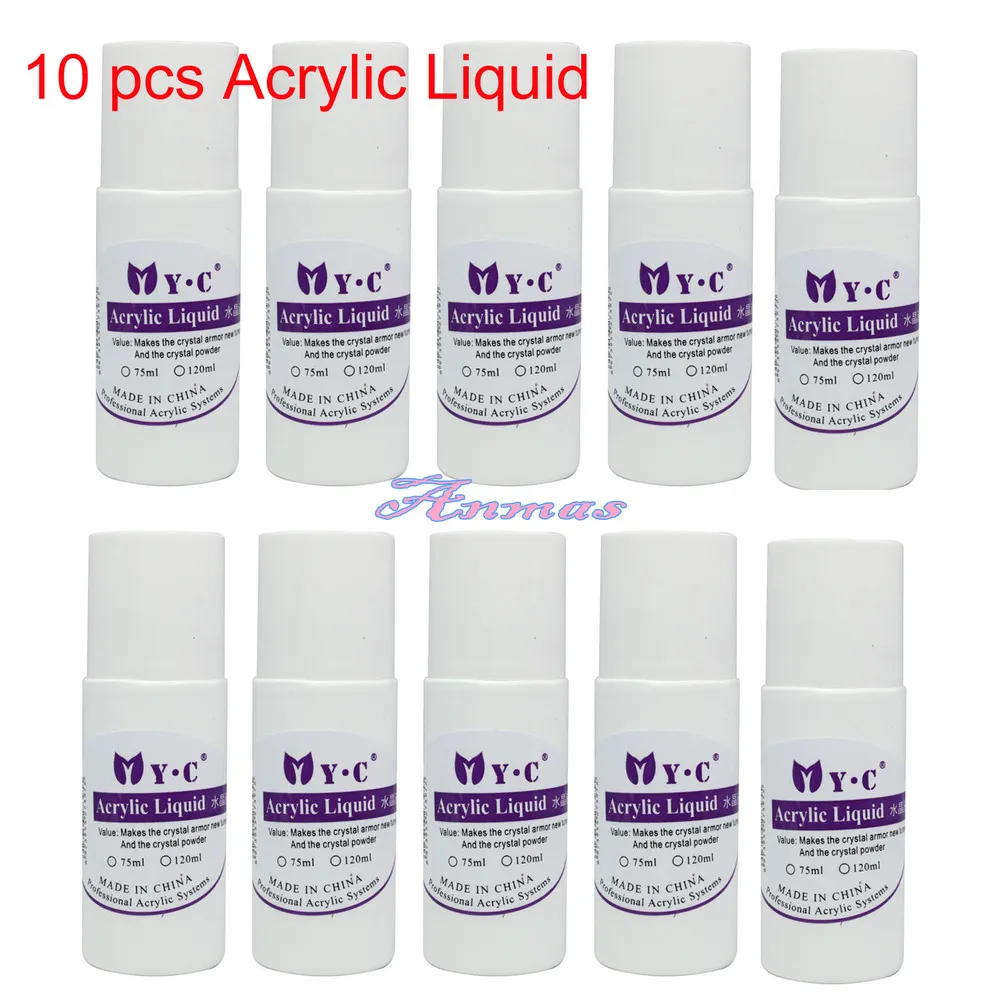 Набор жидких акриловых накладных ногтей 75 мл 10 шт.|set jewels|set screw shaft collarset recycling |