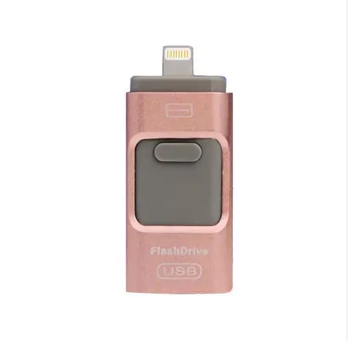 Новый OTG USB Flash Drive 64 ГБ pendrive 128/256/512 Металлическая Ручка Привода для iphone/ipod/ipad/PC
