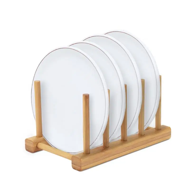 Деревянная подставка для крышек Тарелка деревянная тарелка Складная стойка