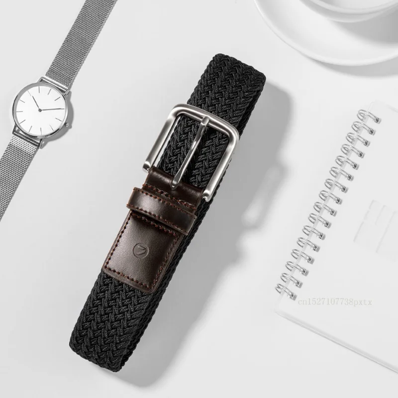 xiaomi мужской и wo прочный универсальный эластичный Повседневный вязаный ремень с пряжкой